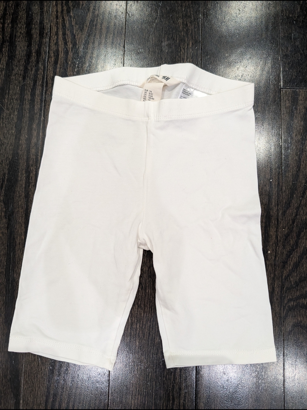 5/$20 H&M White Biker Shorts – Girls 5–6Y